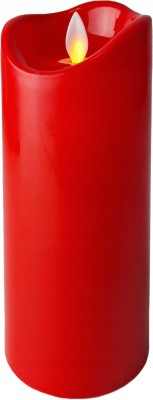 Świeca LED z efektem ruchomego płomienia 17cm - RED [12/72]