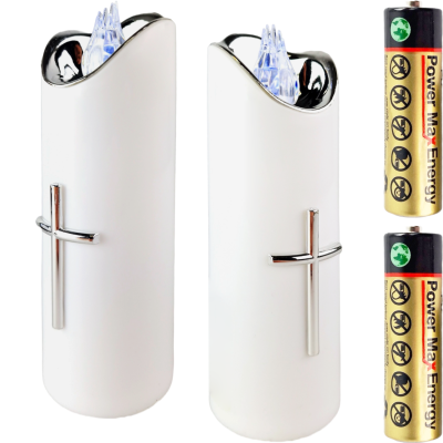 Świeca LED na baterie RICO 17,5cm WS/CW [12/72]  