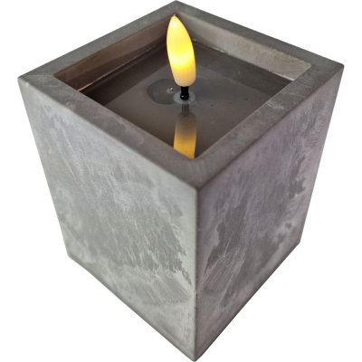 Świeca LED na baterie efekt betonu 10cm x 8cm [6/36]