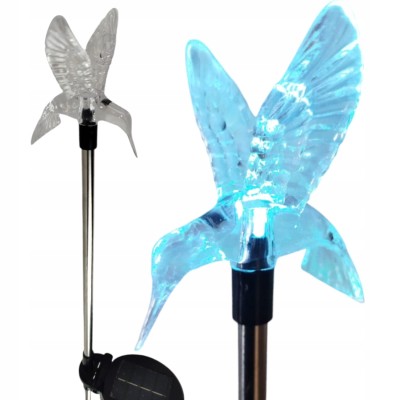 Lampka solarna ogrodowa wbijana LED koliber [12/12]