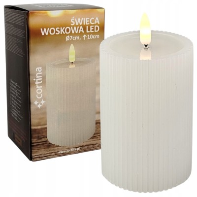Świeca woskowa LED na baterie  10 cm x 7 cm [6/24]