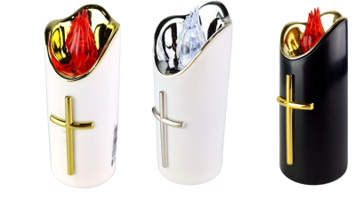 Świeca LED na baterie RICO 12,5CM - 3 kolory MIX [12/72]