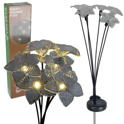 Lampa solarna kwiaty 6 LED 72cm [1/24] 