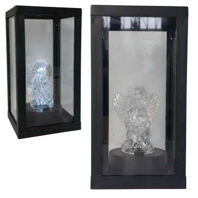 Latarenka solarna 20cm z aniołem małym LED [12/12] 