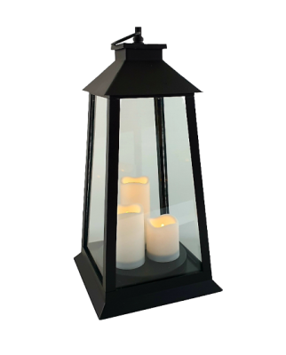 Lampion dekoracyjny 38 cm  + 3 świece [1/4]